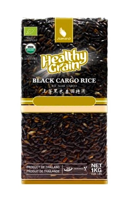 Riso nero thai "Black Cargo" Riceberry sottovuoto - Sawat-D 1 kg